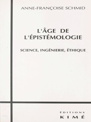 cover image of L'Âge de l'épistémologie
